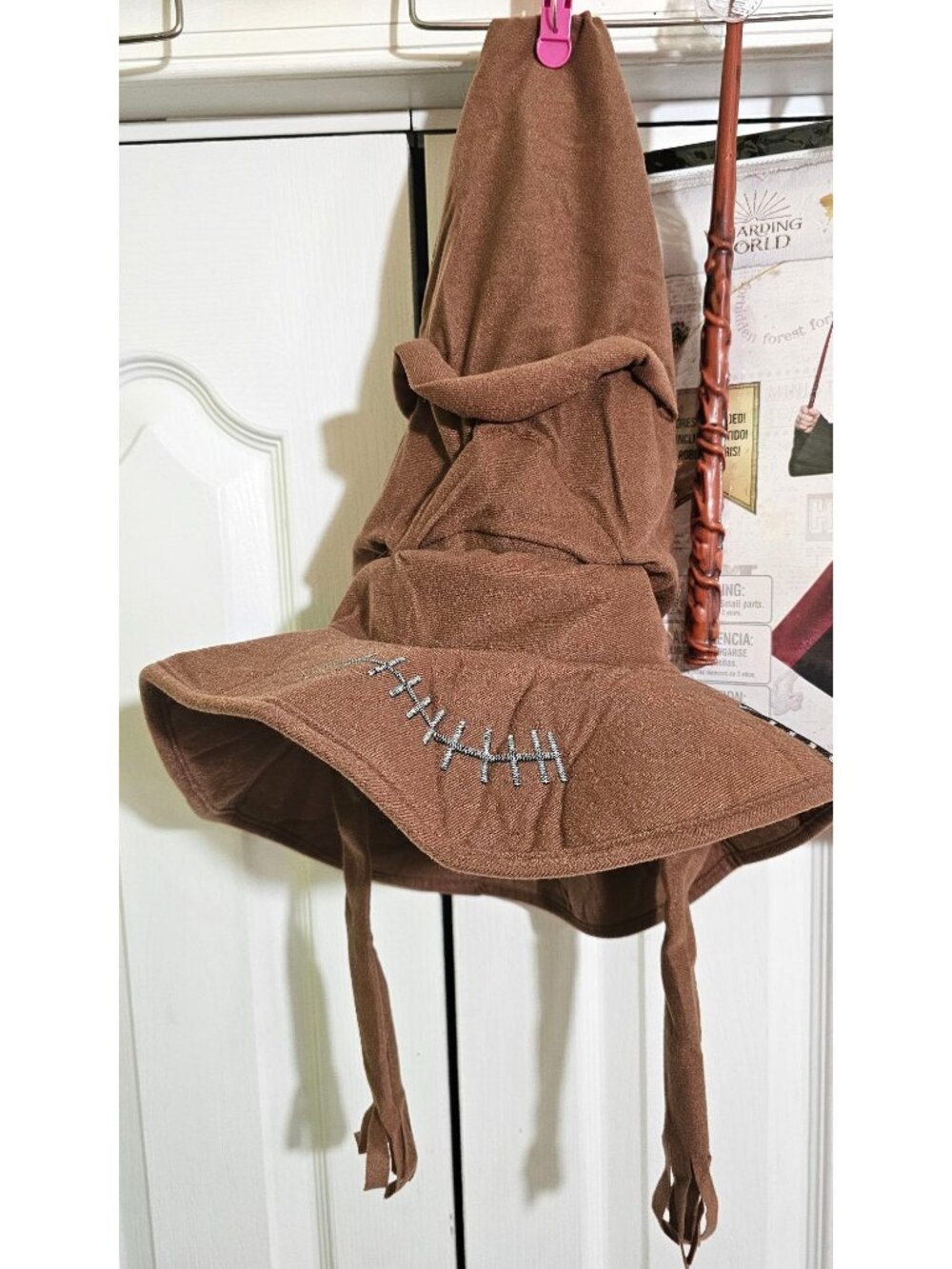 Harry Potter Hermione Girls Deluxe Costume 4-6X Dress Robe Wand Sorting Hat Kids - Picture 3 of 8